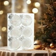 thumbnail image 5 of 6PCS White Christmas Ball Ornaments - 3.14" Shatterproof Xmas Tree Decorations for Holiday & Party Decor, 5 of 7
