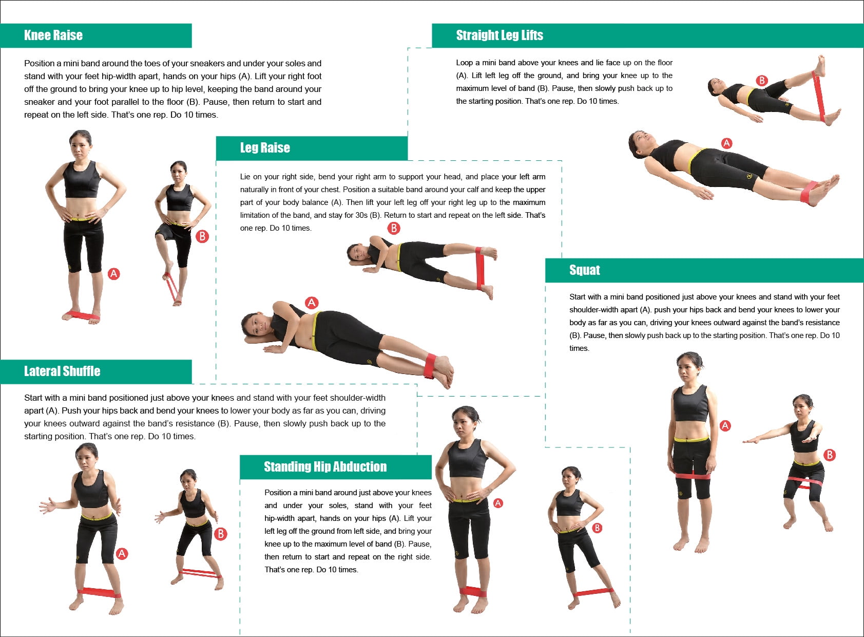 Resistance Loop Band Leg Workouts EOUA Blog