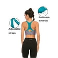 thumbnail image 4 of Women Sports Yoga FitnessBra Excercise Running Tank Tops With Adjustable And Removable Pad, 4 of 6
