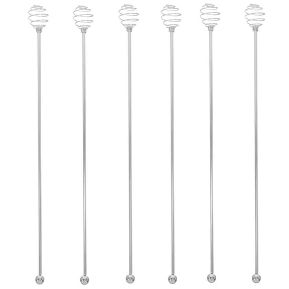 Coffee Stir Sticks, 6Pcs Stainless Steel Swizzle Sticks Reusable Beverage Stirrers