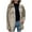Khaki, variant on Shacket Women Casual Pockets Patchwork Shirt Jacket Long Sleeve For A Relaxed Utility Look Spring Jackets For Women