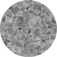 thumbnail image 1 of Ahgly Company Indoor Round Patterned Gray Cloud Gray Area Rugs, 5' Round, 1 of 6