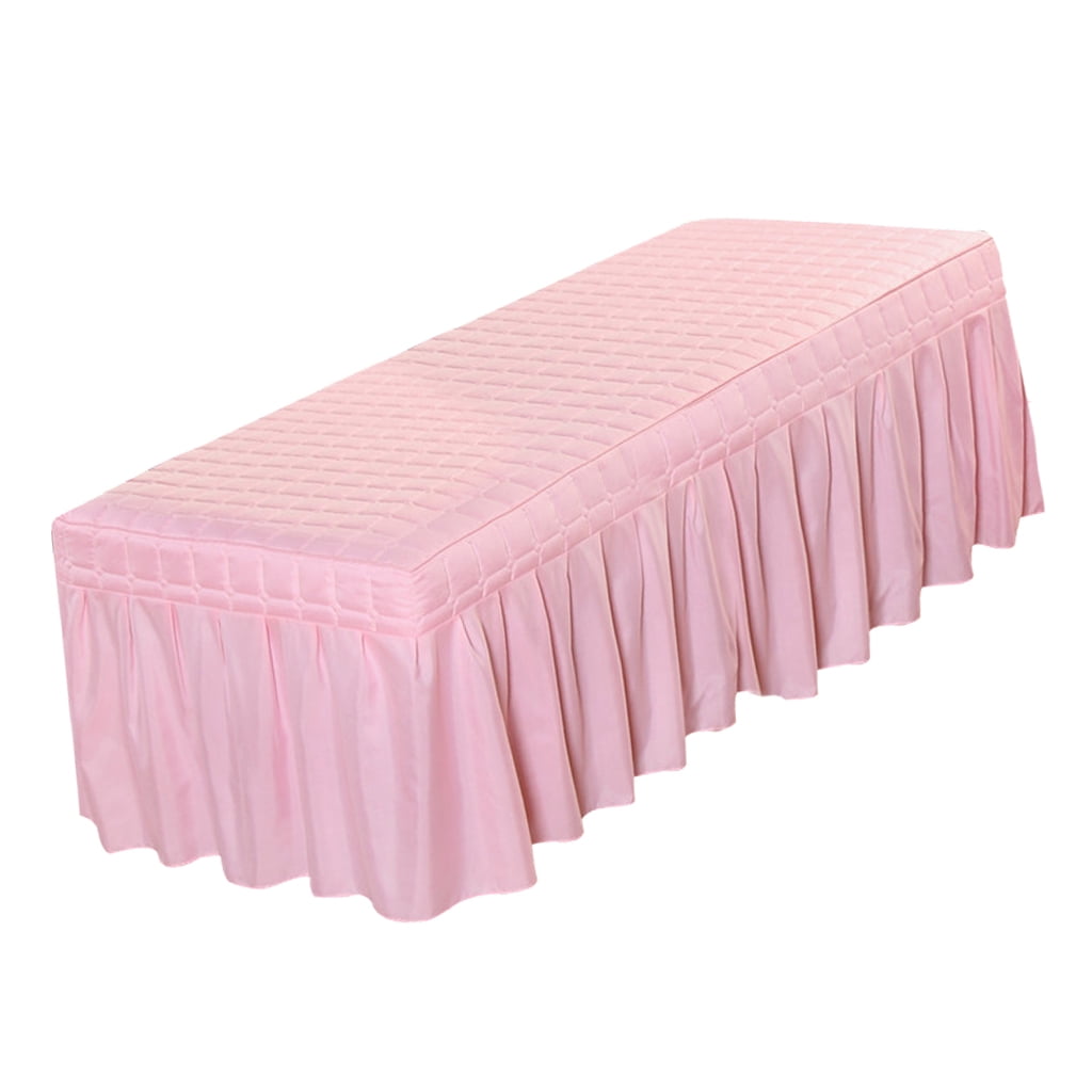 Solid Massage Table Skirt Bed Valance Sheet Cover w/ Face Hole 75x31