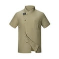 thumbnail image 1 of Veste de Chef Unie à Manches Longues avec Boutons Rouges Contrastants pour l'Hospitalité, 1 of 2
