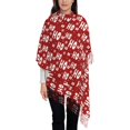 thumbnail image 3 of Honeii Ho-Ho-Ho Print Scarf Oversized Scarf Tassel Fall Winter Thick Scarf Warm Shawl Women,Women's Scarves & Wraps, 3 of 8