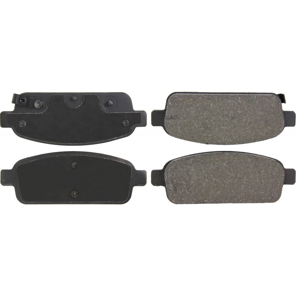 Disc Brake Pad Set-Premium Semi-Met Pads with Shim and Hardware Rear Centric 