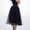 Black, variant on Women Tutu Skirt Plus Size Mesh Tulle Pleated Princess Mesh Bubble Carnival Petticoat Skirt