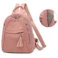 thumbnail image 2 of Stylago Corduroy Backpacks for Women with Tassel Front Pockets Casual Computer Daypack Ladies Medium Laptop Bags for Work Pink, 2 of 7