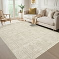 thumbnail image 4 of Area Rugs, Washable Large Rugs for Living Room Bedroom, Low Pile Soft Carpet, Modern Abstract Neutral Design, Non Slip & Non Shedding Foldable Floor Mats for Home Decor, 4 of 9