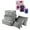 Gray, variant on Set of 9 Travel Storage Bags, Moclever Organizer Pouch Packaging Cubes Storage Bags(Burgundy)