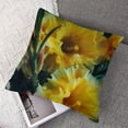 thumbnail image 7 of Creowell Throw Pillow Cover 2pcs - Begonia Flower Yellow Flowers Tuberous Begonia White, 7 of 7