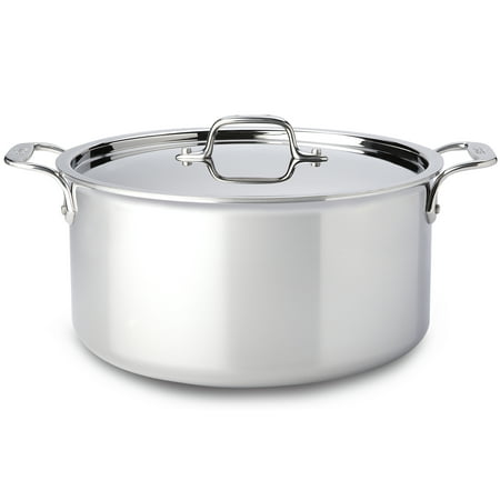 All-Clad D3 Stainless 3-ply Bonded Cookware, Stockpot with lid, 8 quart