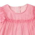 thumbnail image 5 of NIPAXO Girls Dress Summer Flutter Sleeve Crewneck Fully Lined Tiered Ruffle Flowy Boho Casual Dress for Kids, 5 of 7