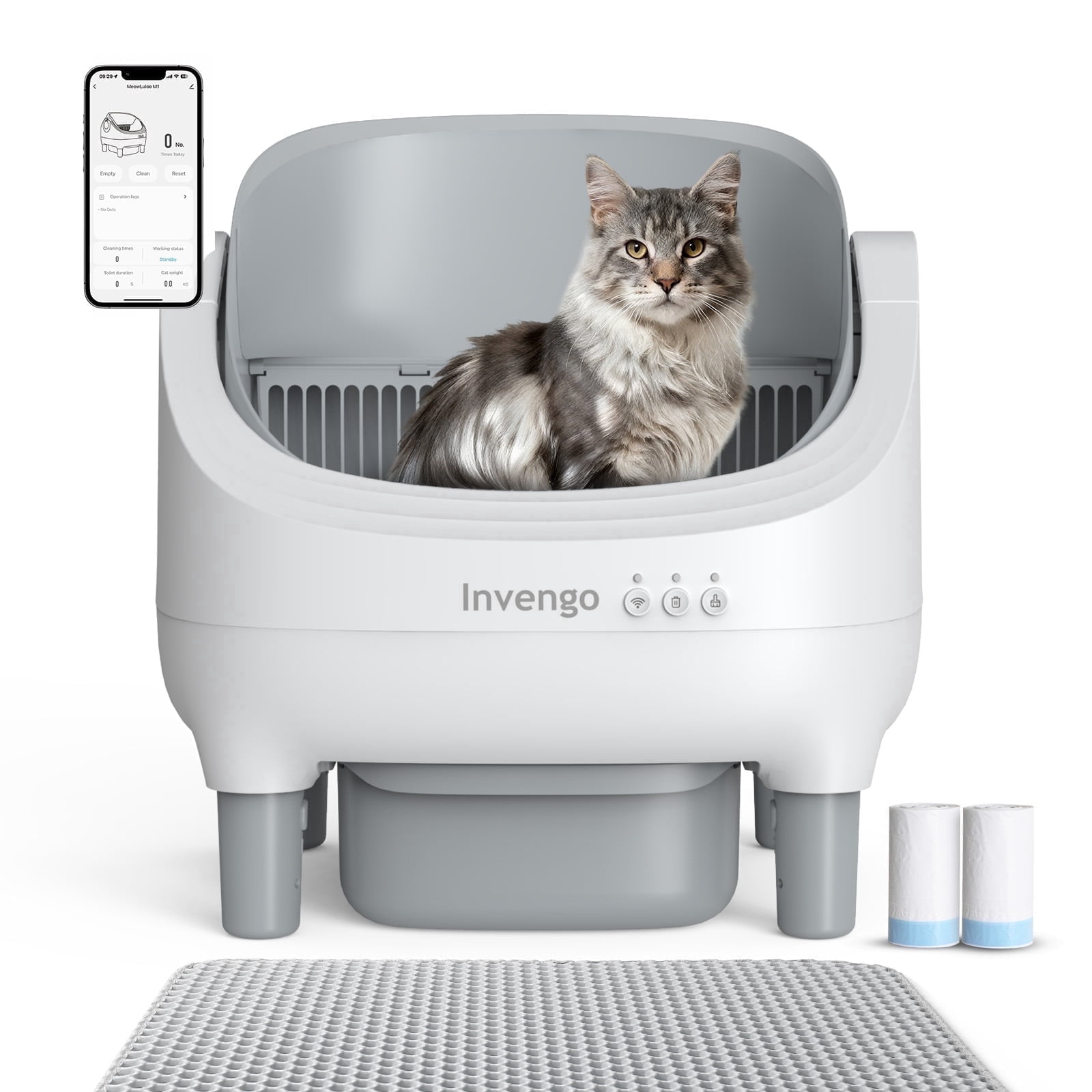New Age Pet® ECOFLEX® Litter Loo® Bench - Durable Composite Cat