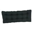thumbnail image 2 of 51-inch by 19-inch Tufted Solid Twill Bench Cushion Black-Color, 2 of 2