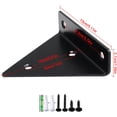 thumbnail image 3 of Soporte de estante triangular, 2 piezas Soporte de estante triangular de metal flotante negro, Soporte de estante cuadrado triangular Soporte de estante invisible para estante de almacenamiento,, 3 of 5