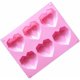 thumbnail image 1 of Forme De Coeur Moule En Silicone Antiadhésif - Moule En Silicone Moules Multi-Cavités Pour Muffins, Gâteau, Savon, Gelée, Pâtisserie, Cupcake (6 Cavité 3d Diamant En Forme De Coeur)-Zsongtrading, 1 of 5
