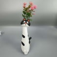 thumbnail image 4 of Handcrafted Quirky Cat Vase, Whimsical Cat Flower Vase, Funny Kitty Planter for Desk, Shelf, Boho Home Decor, Unique Gift for Cats Lovers A, 4 of 9