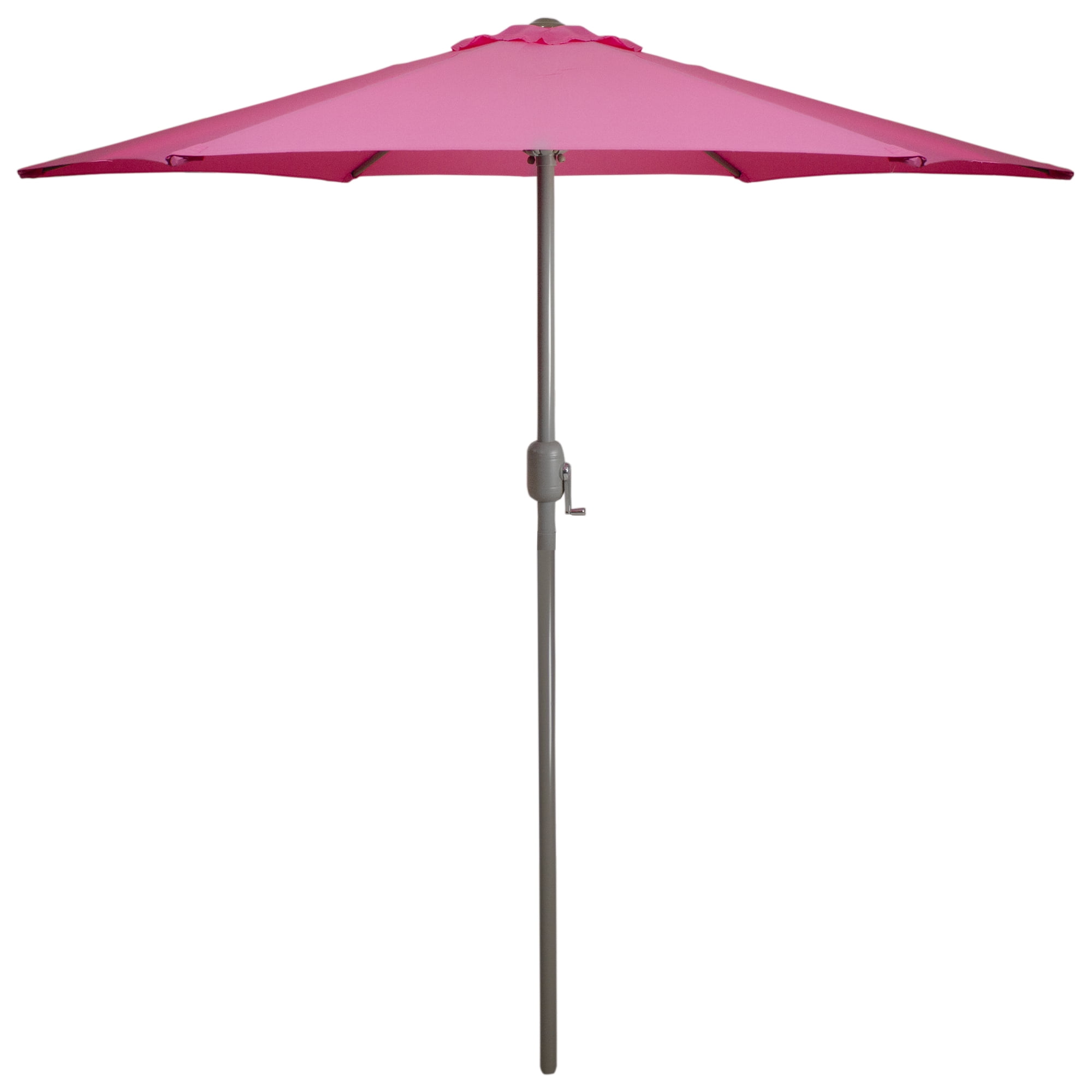 Northlight 7.5' Outdoor Patio Market Umbrella with Hand Crank Pink