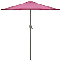 Northlight 7.5' Outdoor Patio Market Umbrella with Hand Crank - Pink