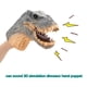 thumbnail image 5 of Marionetas de mano de dinosaurio de simulación con sonido, juguetes interactivos de vinilo para fiestas Gris, 5 of 9