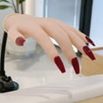 thumbnail image 4 of Practice Hand Right - Acrylic Nail Hands Realistic Silicone Artificial Hands and Protective Rubber Pliers Nail Hands Realistic Human Model Hands, Nail Tools, Silica Gel Toe Separat Makeup Organizers, 4 of 8