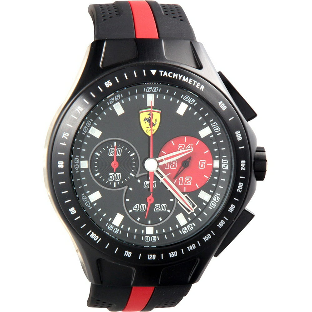 Ferrari - Ferrari Men's 0830023 Race Day Analog Display Quartz Black Watch - Walmart.com ...