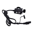 thumbnail image 2 of 1x 200g Motorcycle SAE to USB Cable Charger With Hidden LED Voltmeter Display Adapter Clamp, 2 of 18