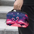 thumbnail image 2 of Flamingo Waterproof Oxford Cloth Charger Pouch Storage Box PC Case Cable Box Organizer Kitchen Cord Organizer 5.9x9.44x3.14 in, 2 of 6