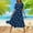 Navy, variant on Sakmal Floral Casual Summer Dresses for Women Ruffle Boho Short Sleeve Blue Comfort Fit Maxi Sundress