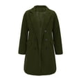 thumbnail image 2 of SBCKJ Clothing Women's Cardigan Women Double Breasted Coats Long Winter Work Office Overcoat Pocketed Outwear Clothing Sale, 2 of 5