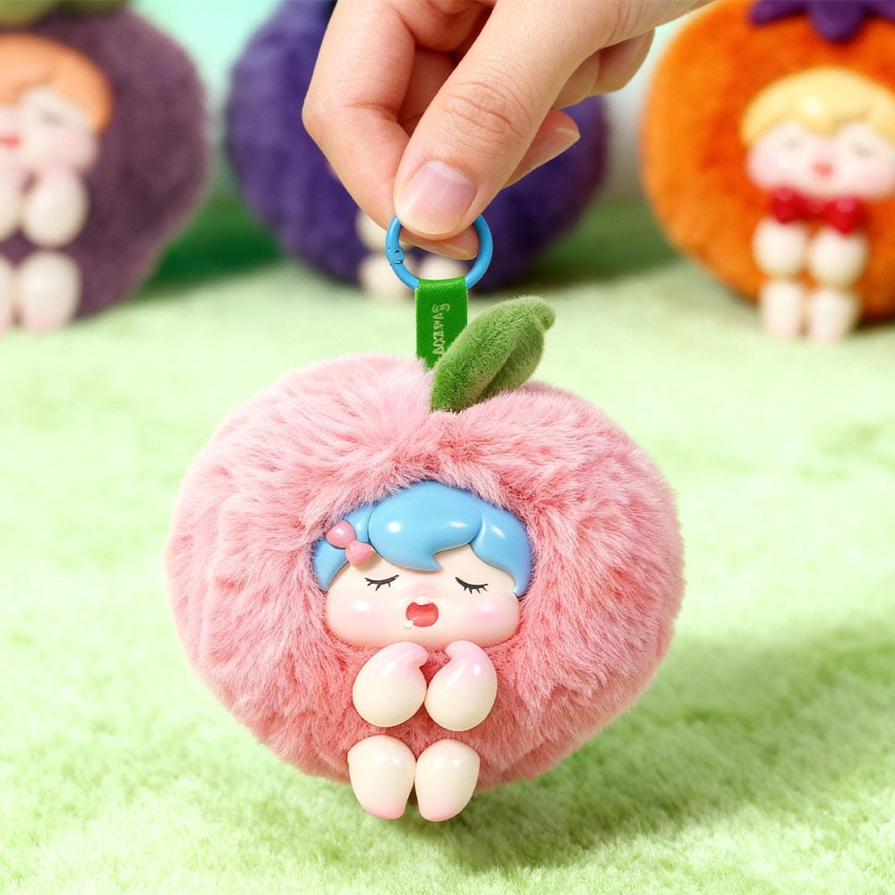 Fruit Party Series Mystery Blind Box - Cute Fruit Plush Keychain Bag Charm, Soft Stuffed Toy for Girls & Collectors, Surprise Gift (Random Style)