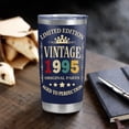 thumbnail image 2 of 30th Birthday Gifts Men Women 30th Birthday Decorations Vintage 1995 Cup 30 Year Old Cool Birthday Gifts Him Her 20 Oz Stainless Steel Tumbler, 2 of 6