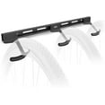 thumbnail image 6 of Koova Wall Mount Bike Storage Rack Garage Hanger for 3 Bicycles + Helmets | Fits All Bikes Even Large Cruisers / Big Tire Mountain Bikes | Heavy Duty Powder Coated Steel | Made In USA (3 Bik, 6 of 6