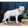 thumbnail image 7 of Ebros Gift Realistic Winter Hunter Tundra White Albino Wolf Statue 8" Long, 7 of 7