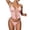 Pink, variant on HUAXUN High Waisted Underwire Bikini Sets Vintage Halter Swimwear Bikini Cover Up Adjustable Spaghetti Straps Bathing Suit 2026 2 Piece Swimsuit for Women