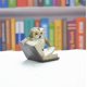 thumbnail image 2 of RV Figuras de búho, 2 piezas, estatua de libro de lectura de búho, colección de esculturas de animales, figuras para decoración del hogar y regalo Sailing Electrónica, 2 of 5