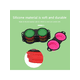 thumbnail image 2 of 2 in 1 dog bowl portable foldable pet double bowl collapsible silicone water bowls for dog outdoor travel puppy food container, 2 of 5