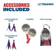 thumbnail image 6 of Triumph Sports Patriotic Rally Birdie Set, A New Kind of Paddle Ball Perfect for Parties and Outdoor Events, Includes Two Types of Birdies and Two Paddles, Multi, 6 of 7