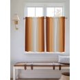 thumbnail image 2 of Dark Burnt Orange Ombre 2 Panel Kitchen Curtains for Windows, Modern Grey Gradient Farmhouse Art Bathroom Privacy Curtain, Home Décor Window Treatment for Bedroom/Living Room 55"x45", 2 of 6