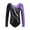 Purple, variant on GYRATEDREAM Kid Girls Gymnastic Leotard Shiny Long Sleeve Ballet Latin Dance One Piece Outfit 5-13 Years