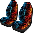 thumbnail image 5 of Uourmeti Car Seat Covers Full Set Car Interior Decor Lightweight Car Seat Cover Full Set Polyester Durable Breathable, Fit for Cars Truck most Cars, Ice and Fire Fusion Fluid Design, 5 of 10