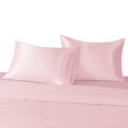 thumbnail image 5 of 2 Pack Silky Satin Standard Pillowcases for Hair and Skin, Super Soft and Cooling Pillow Cases with Envelope Closure, 20x26 Inches, Light Pink, 5 of 7