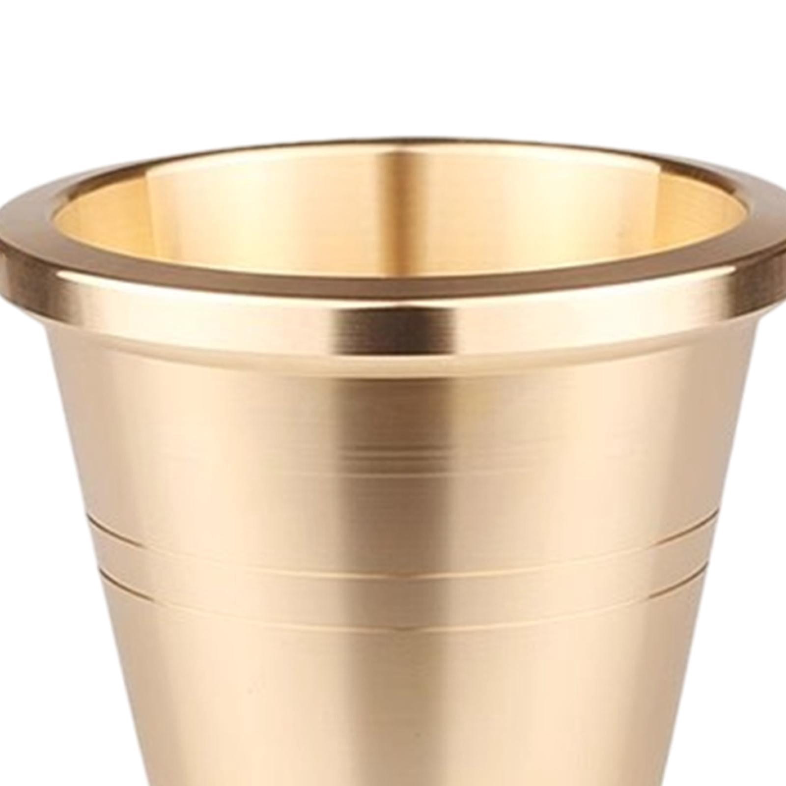 Fiocias Brass Grinder Set Garlic Crusher Versatile Easy to Clean Salt Pepper Mills Spice Medium