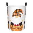 thumbnail image 1 of Balery Autumn Gnomes Cesta de ropa redonda con asas, impermeable, independiente, para ropa, juguetes, dormitorio y familia-Medium, 1 of 6