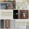 thumbnail image 3 of A2ZHOME Outdoor Storage Shed 6x4 FT: Secure and Versatile Storage for Your Outdoor Needs (asPic), 3 of 7