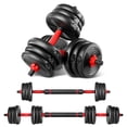 thumbnail image 1 of HEANUJJ 1Set Household Gym Dumbbell Adjustable with Red Grip for Arm Shoulder and Back Muscle Training, 1 of 6