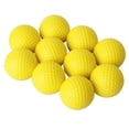 thumbnail image 4 of 10Pcs Yellow Soft Elastic Indoor Practice PU Golf Ball & 3x Golf Tees Coffee Durable Tee Driving Range 60/ 70/ 80 mm, 4 of 7