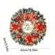 thumbnail image 3 of Ireezec Christmas Wreath with Bow Golden Balls Pinecones, Holiday Floral Door Hanging Decor for Indoor Outdoor Wall Window Decoration, Festive Seasonal Home Accent, 3 of 6