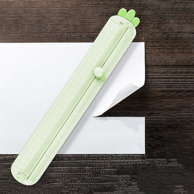 DPTALR Cute Carrot Paper Cutting Knife Bidirectional Photo Paper Cutting Knife Student Tool Knife Paper Cutter